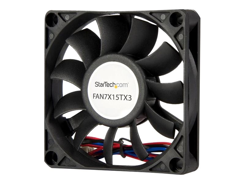 [FAN7X15TX3] StarTech.com 70mm Gehäuselüfter - Lüfter 7cm für PC Gehäuse mit 3-pin Molex Stecker (70mmx70mmx15mm)