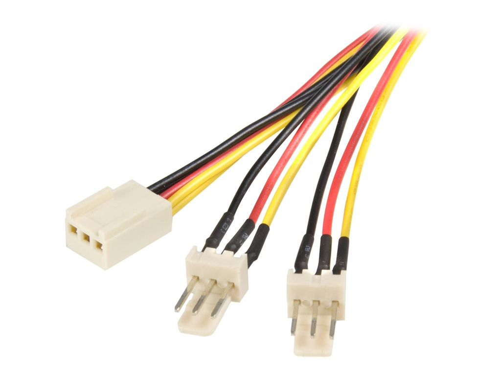 StarTech.com 30cm TX3 Lüfter Splitter Kabel - 3 pin Lüfter Stromkabel - Netzsplitter für Lüfter - 3 PIN Internal Power (W)