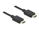 Delock Highspeed - HDMI-Kabel mit Ethernet - HDMI männlich zu HDMI männlich - 50 cm - Schwarz - Dolby DTS-HD Master Audio-Unterstützung, Dolby TrueHD-Unterstützung, unterstützt 21:9 Kinoformat, unterstützt 8K UHD (7680 x 4320)