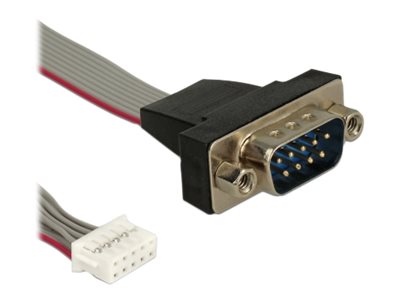 Delock Cable serial pin header female > 1 x DB9 male 2 mm pitch layout: twisted - Kabel seriell - DB-9 (M)