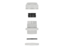Delock Kabelverschraubung - Grau (Packung mit