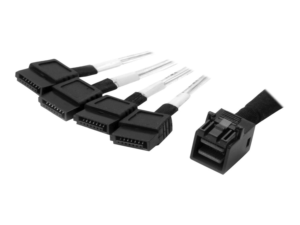 StarTech.com Internes Mini-SAS auf SATA Kabel - SFF-8643 zu 4x SATA - 1m - SATA- / SAS-Kabel - 4x Mini SAS HD (SFF-8643)