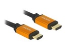 Delock High Speed - HDMI-Kabel - HDMI männlich zu HDMI männlich - 3 m - Dreifachisolierung - Schwarz, Gold - Dolby DTS-HD Master Audio-Unterstützung, Dolby TrueHD-Unterstützung, unterstützt 21:9 Kinoformat, unterstützt 8K 60 Hz (7680 x 4320)