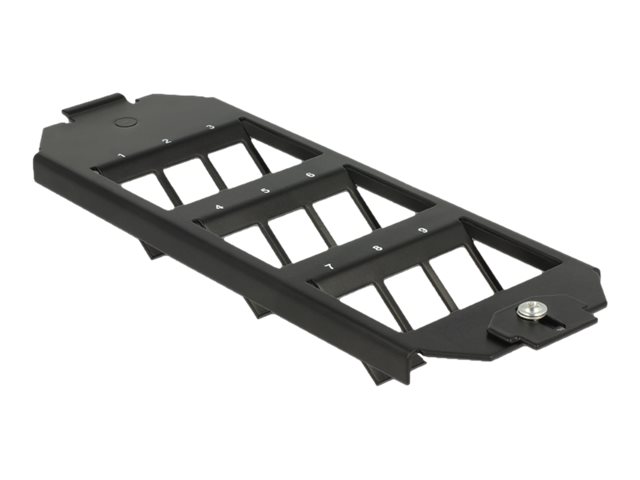 Delock Keystone Halterung 9 Port für Bodentank
