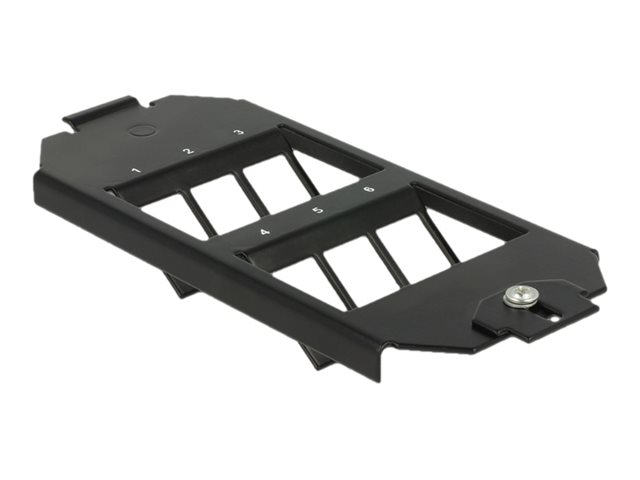 Delock Keystone Halterung 9 Port für Bodentank