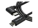 StarTech.com USB- C Kabel rechtsgewinkelt - St/St - 1m - USB 2.0 - USB Typ-C Kabel - 90 grad USB C - USB-C auf USB C - USB-C Ladekabel - USB-Kabel - 24 pin USB-C (M)