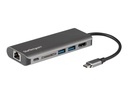 StarTech.com USB-C Multiport Adapter - 2x USB 3.0 / HDMI / SD / Gigabit Ethernet - mit Stromversorgung (USB PD)