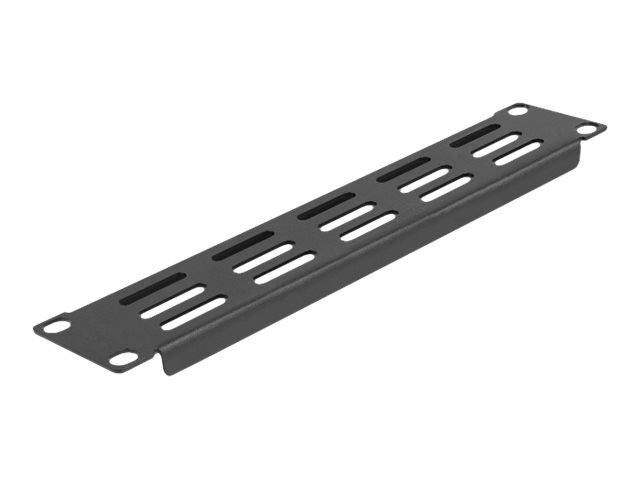 Delock Halterungs-Belüftungsplatte (horizontal) - Rack montierbar - Schwarz - 1U - 25.4 cm (10")