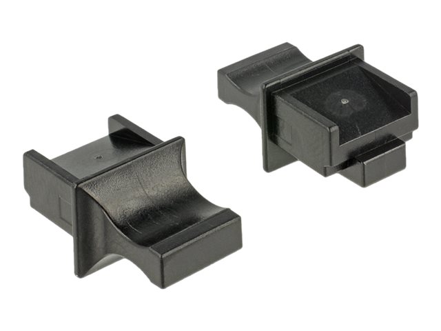 Delock Dust Cover for RJ45 - Schutzumschlag - Schwarz (Packung mit 10)