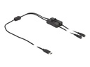 Delock Netz-Splitter - USB-C (M) zu Gleichstromstecker 5,5 x 2,1 mm (W)