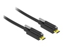 Delock USB-Kabel - USB-C (M) schraubbar zu USB-C (M)