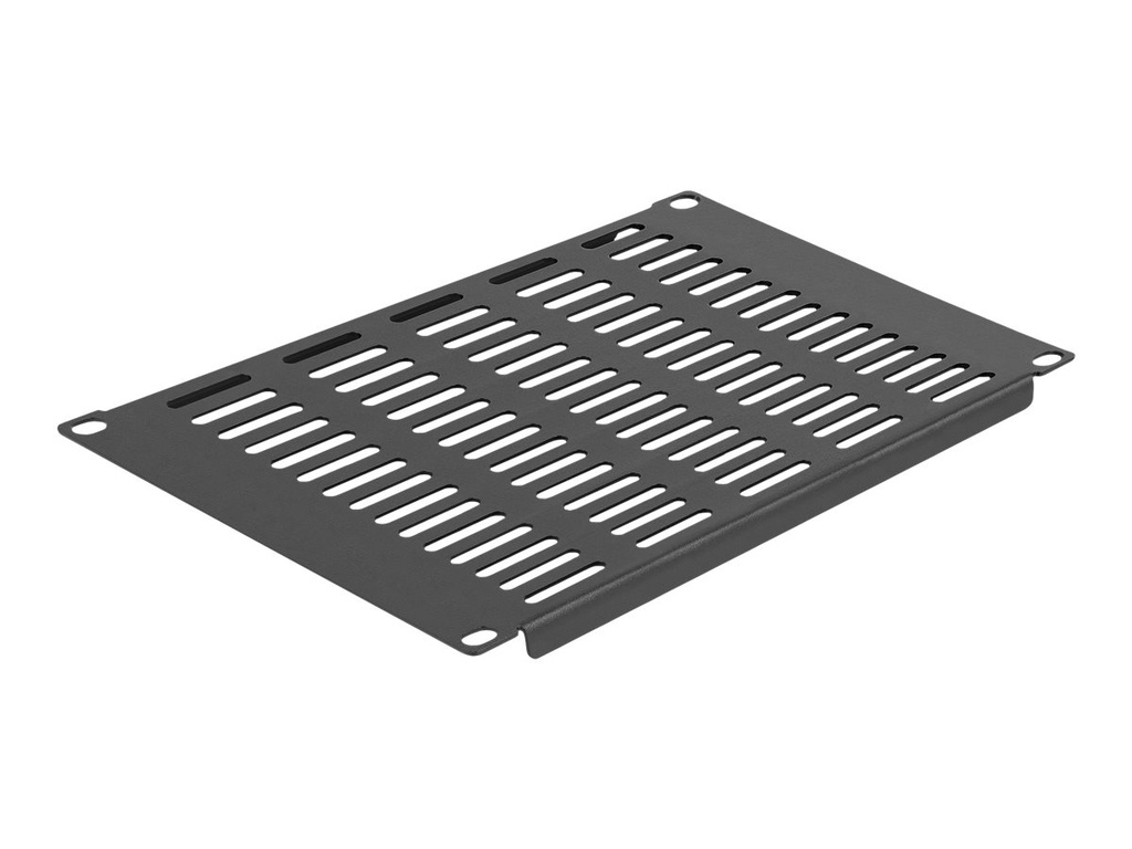Delock Halterungs-Belüftungsplatte (horizontal) - Rack montierbar - Schwarz - 4U - 25.4 cm (10")