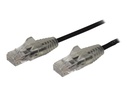 StarTech.com 1,5 m Cat6-Kabel - Schlankes Cat6-Patchkabel - Schwarz - Snagless RJ45-Anschlüsse - Gigabit-Ethernet-Kabel - 28 AWG (N6PAT150CMBKS)
