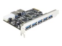 Delock PCI Express Card > 5 x external + 2 x
