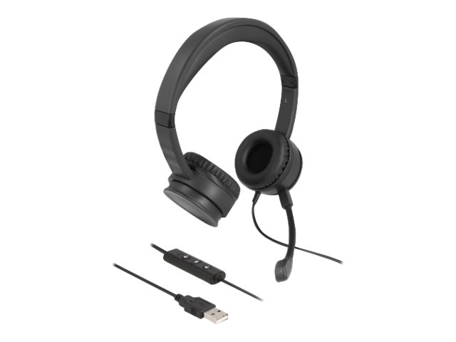 Delock Headset - On-Ear - kabelgebunden - USB-A