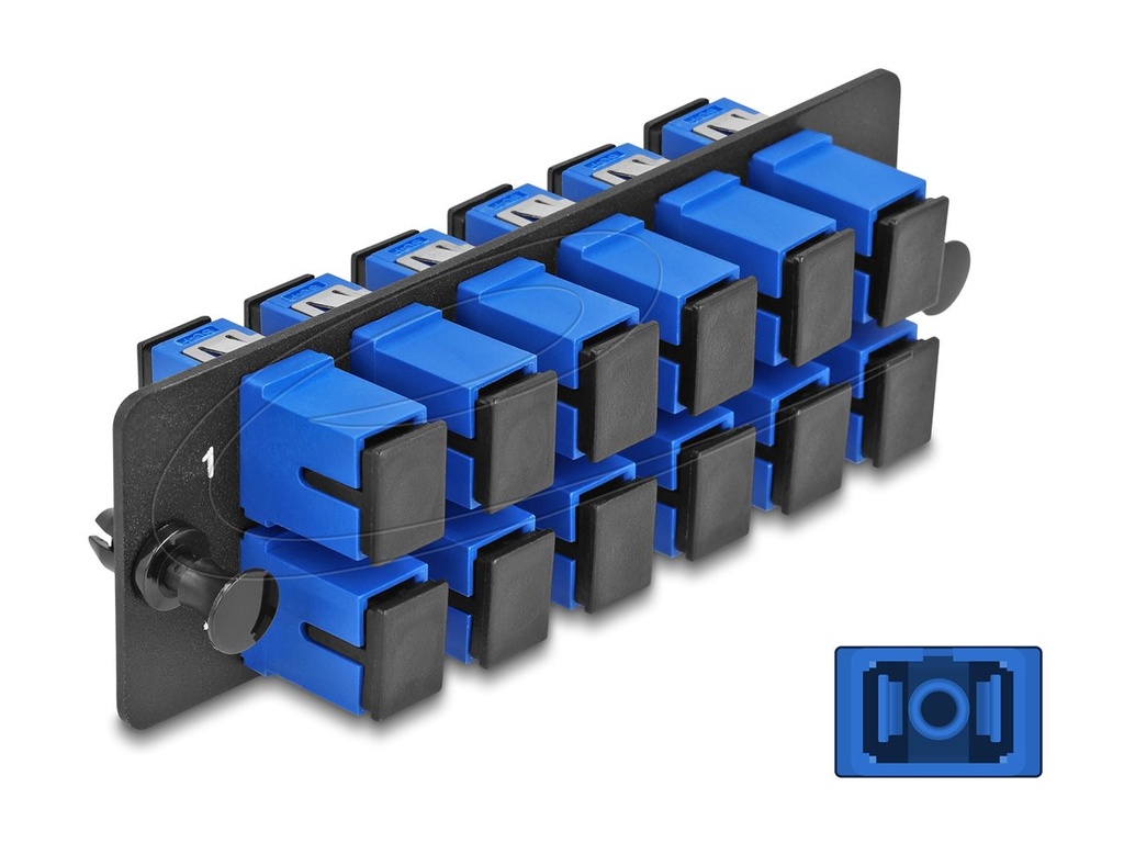 Delock Glasfaser-Adapterplatine - SC/UPC SM X 12