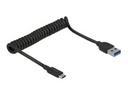 Delock USB 3.1 Gen 2 Coiled Cable Type-A male
