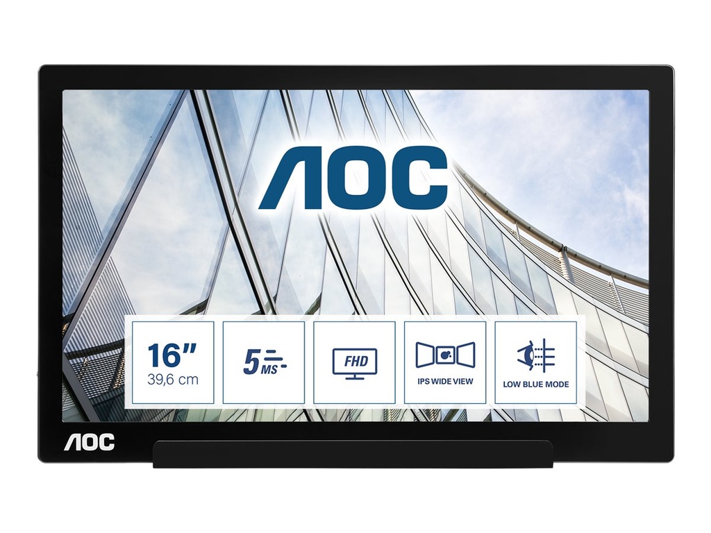 AOC I1601FWUX - LED-Monitor - 39.5 cm (16") - 1920 x 1080 Full HD (1080p)