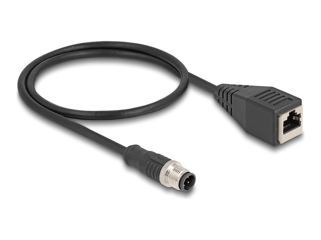 Delock Netzwerkkabel - M12 (4-polig) (M) zu RJ-45 (W)