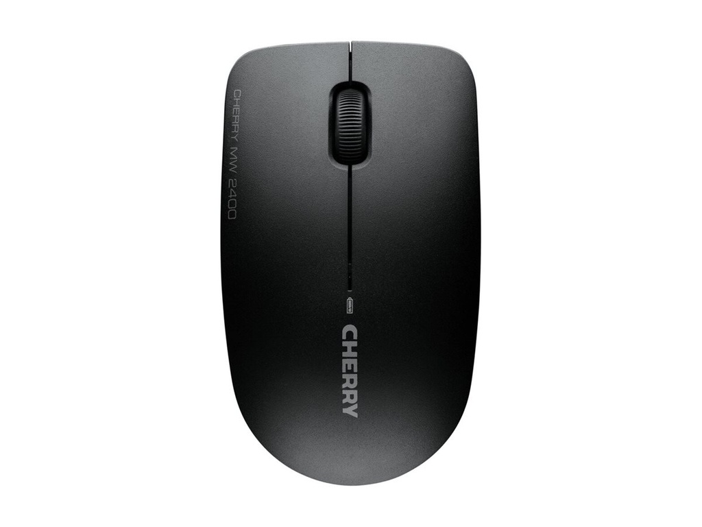 Cherry MW 2400 - Maus - rechts- und linkshändig - optisch - 3 Tasten - kabellos - 2.4 GHz - kabelloser Empfänger (USB)