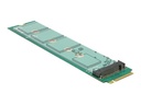 Delock Adapter M.2 Key M male > M.2 Key A - Schnittstellenadapter