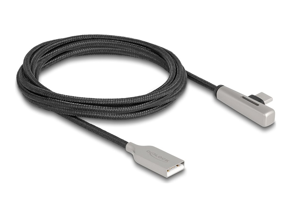Delock USB-Kabel - USB (M) zu USB-C (M) gewinkelt
