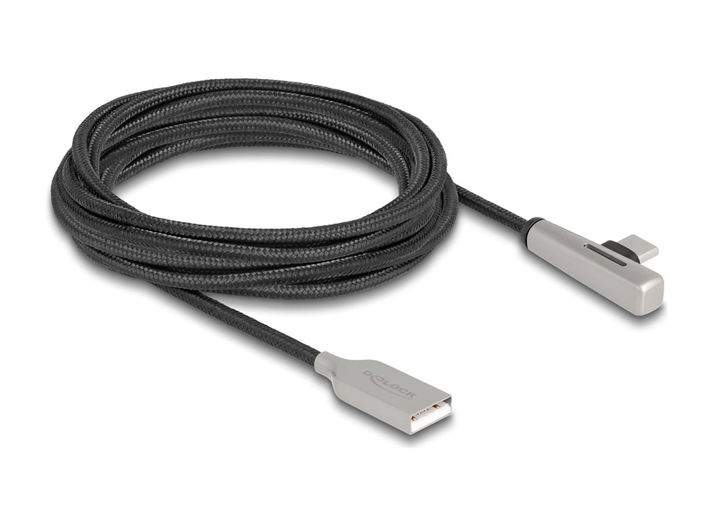 Delock USB-Kabel - USB (M) zu USB-C (M) gewinkelt