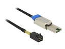 Delock SAS-Kabel intern zu extern - SAS 6Gbit/s - 4 x 26-polige Mini SAS (M)