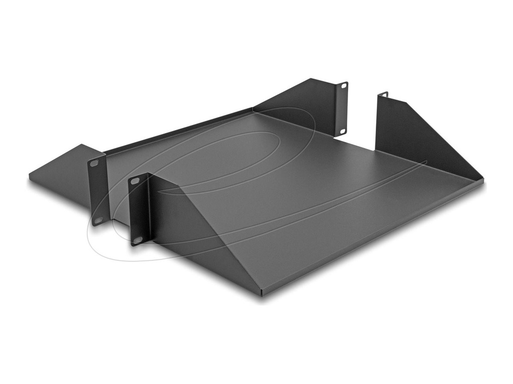 Delock Rack - Regal - beidseitig, 500mm Tiefe - Dunkelgrau - 2U - 48.3 cm (19")