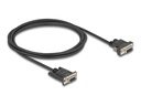 Delock Kabel seriell - DB-9 (W) zu DB-9, Gleichstromstecker 5,5 x 2,1 mm (W)
