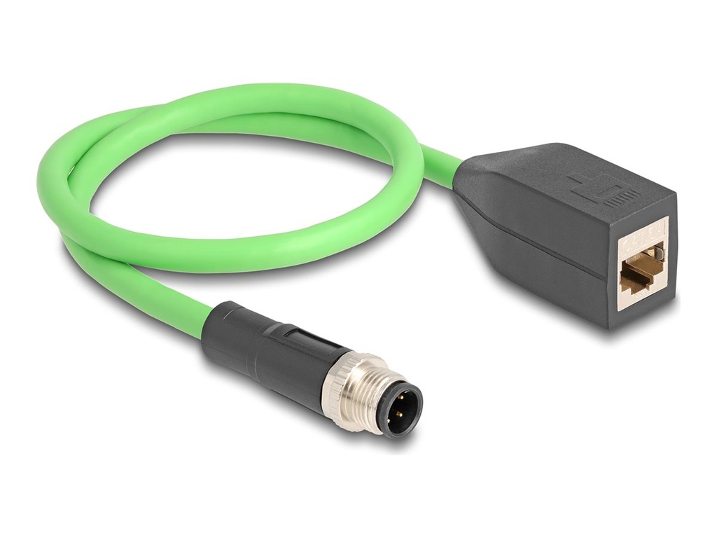 Delock Netzwerkkabel - M12 (4-polig) (M) zu RJ-45 (W)