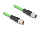 Delock Netzwerkkabel - 8 pin M12-X (M) zu 8 pin M12-X (M)