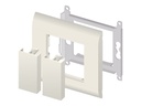 Delock Easy 45 - Abdeckung für Ausgänge - weiß, RAL 9003 (Packung mit 10)