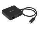 StarTech.com USB-C Multiport Adapter - Tragbares USB-C 4k HDMI Minidock - Gigabit Ethernet, USB 3.0 Hub (1x USB-A, 1x USB-C)