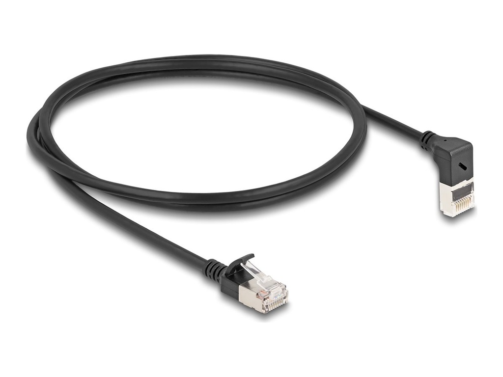 Delock Netzwerkkabel - RJ-45 (M) nach oben angewinkelt zu RJ-45 (M)
