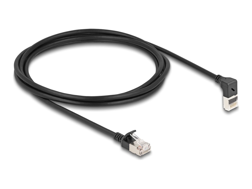 Delock Netzwerkkabel - RJ-45 (M) nach oben angewinkelt zu RJ-45 (M)