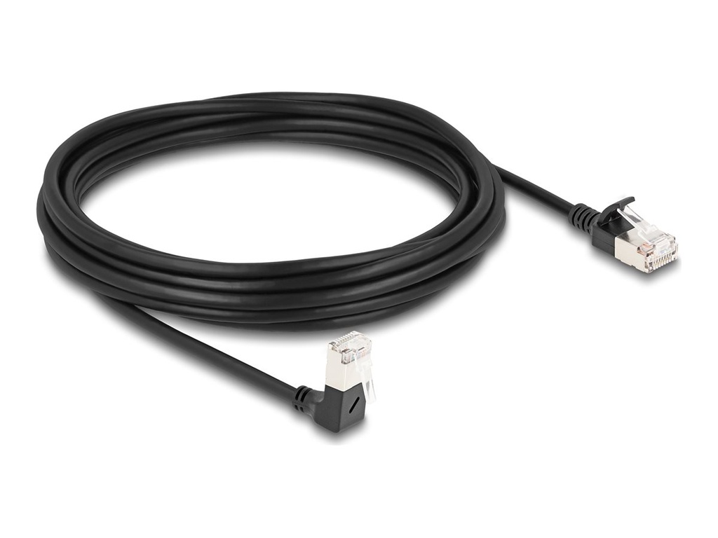 Delock Netzwerkkabel - RJ-45 (M) nach unten abgewinkelt zu RJ-45 (M)
