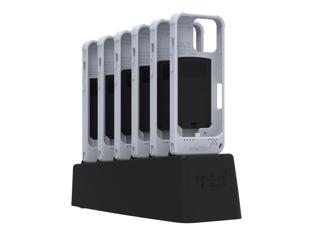 Socket Mobile DuraSled DS840 - Mit 6 Bay-Ladegerät - Barcode-Scanner - Begleiter - 2D-Imager - decodiert - Bluetooth 2.1 EDR (Packung mit 6)