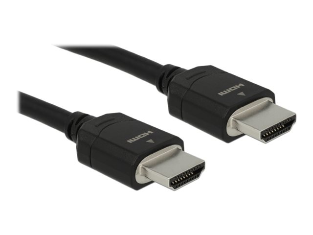 Delock Ultra High Speed - HDMI-Kabel - HDMI männlich zu HDMI männlich - 2 m - Dreifachisolierung - Schwarz - Dolby DTS-HD Master Audio-Unterstützung, Dolby TrueHD-Unterstützung, unterstützt 21:9 Kinoformat, unterstützt 8K UHD (7680 x 4320)