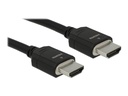 Delock Ultra High Speed - HDMI-Kabel - HDMI männlich zu HDMI männlich - 2 m - Dreifachisolierung - Schwarz - Dolby DTS-HD Master Audio-Unterstützung, Dolby TrueHD-Unterstützung, unterstützt 21:9 Kinoformat, unterstützt 8K UHD (7680 x 4320)