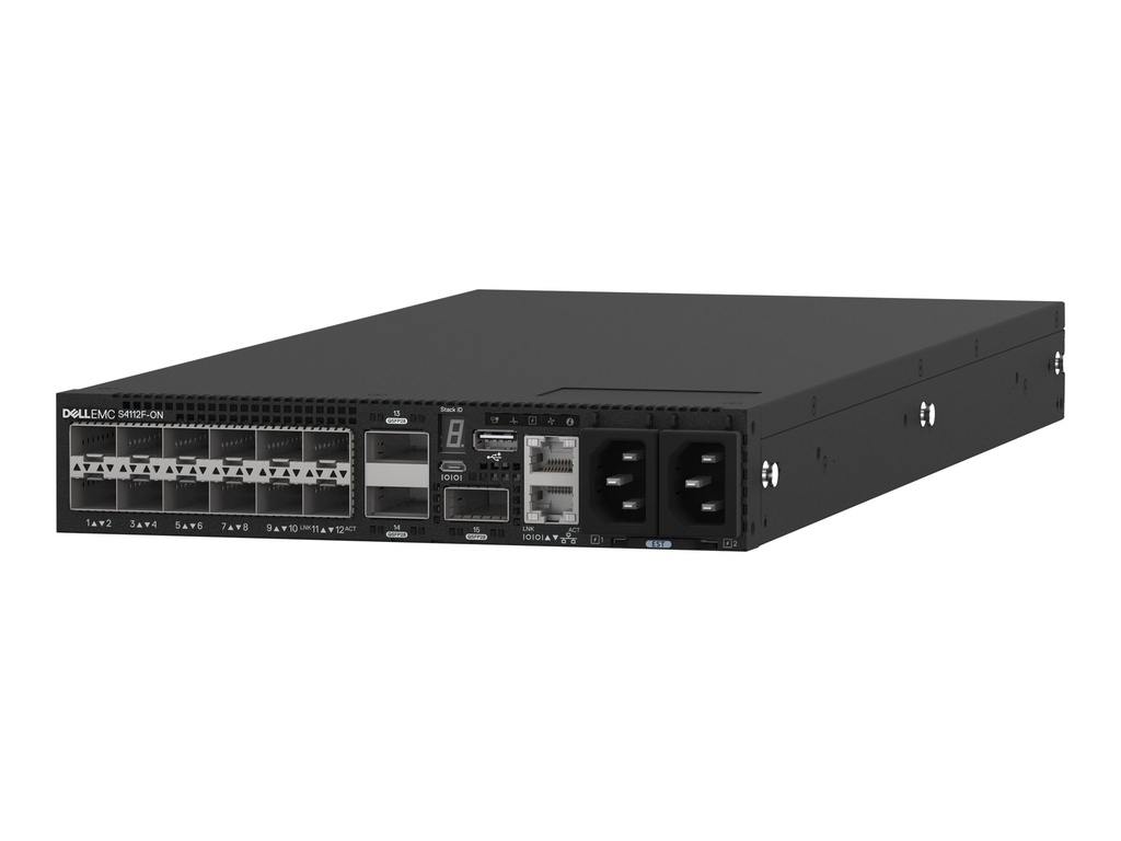 Dell PowerSwitch S4112F-ON 12x SFP+ 10GbE 3x QSFP28 100GbE Managed Switch - Switch - 840 Gbps