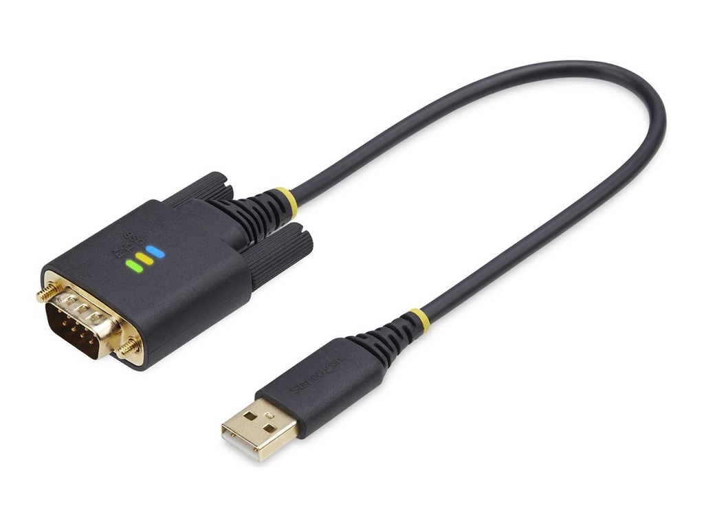 StarTech.com 1ft (30cm) USB to Serial Adapter Cable, COM Retention, RS232 - Kabel USB / seriell - USB (M)