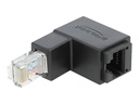 Delock Netzwerkadapter - RJ-45 (M) nach unten abgewinkelt zu RJ-45 (W)