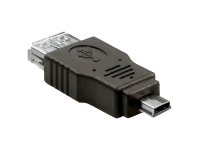 Delock USB-Adapter - mini-USB Typ B (M) zu USB (W)