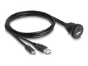Delock USB-Kabel - USB, USB-C (M) zu USB, USB-C (W)