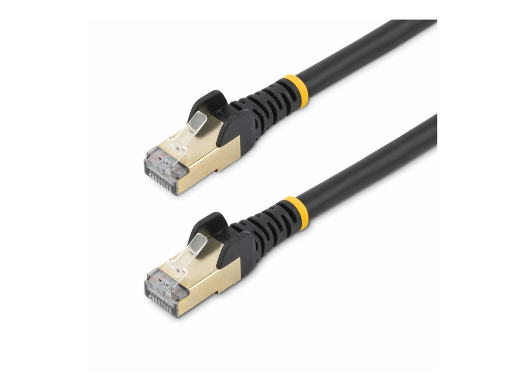 StarTech.com 1,5m CAT6a Kabel - Schwarz - Patchkabel - STP- Snagless-RJ45 - Patch-Kabel - RJ-45 (M)