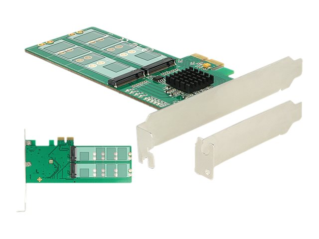 Delock PCI Express Card > 4 x internal M.2 Key B