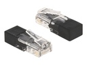 Delock Netzwerkabschluss - RJ-45 (M) - Schwarz