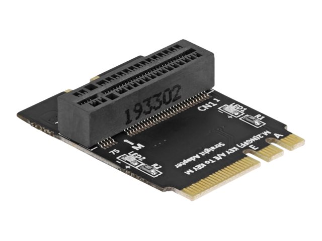 Delock M.2 key A+E male to key M slot angled