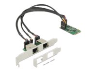 Delock Mini PCIe I/O PCIe full size 2 x Gigabit LAN Low Profile